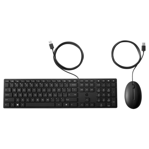 HP vezetékes billentyűzet és egér 320MK - fekete (9SR36UT#AKC)