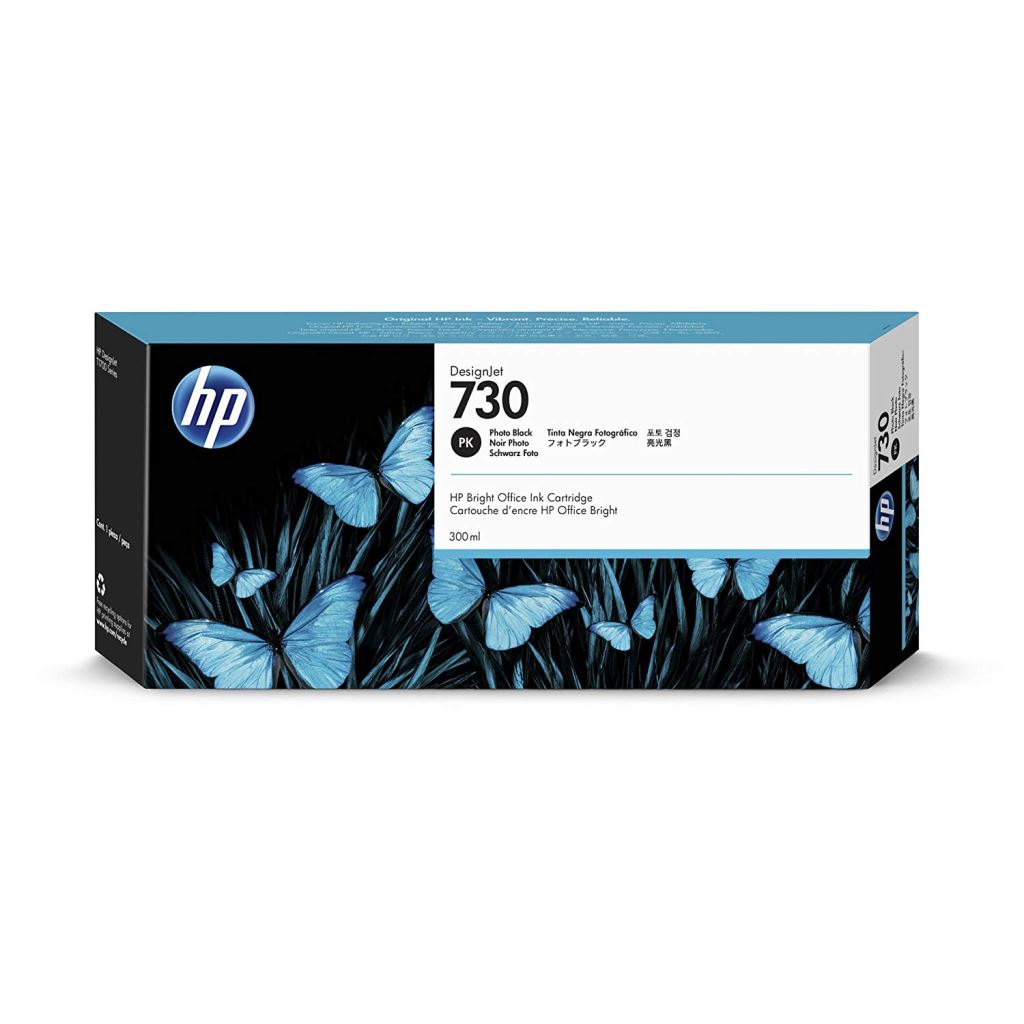 HP 730 DesignJet tintapatron 300ml fotó fekete (P2V73A) (P2V73A)