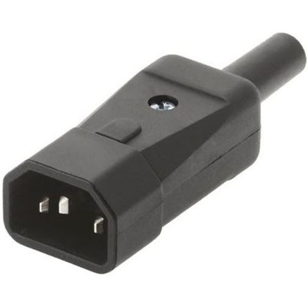 Bachmann C14 szerelhető csatlakozó fekete (19.07.1294)