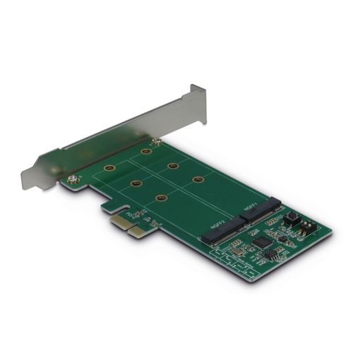 Adapter PCIe LP --> 2x M.2 SATA Inter-Tech KCSSD4