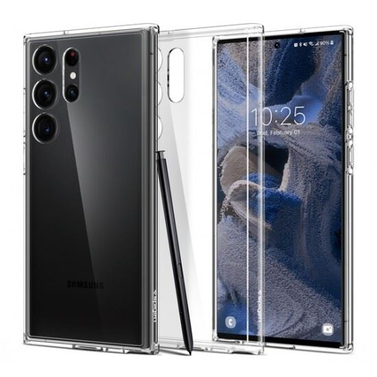 Pouzdro na telefon Samsung S23 Ultra Průhledný pouzdro Spigen Ultra Hybrid
