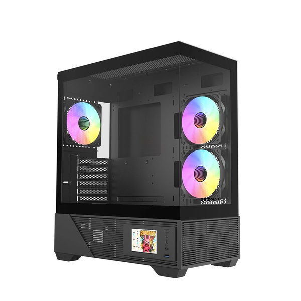 RAIDMAX i803BF LCD kijelzős Fekete