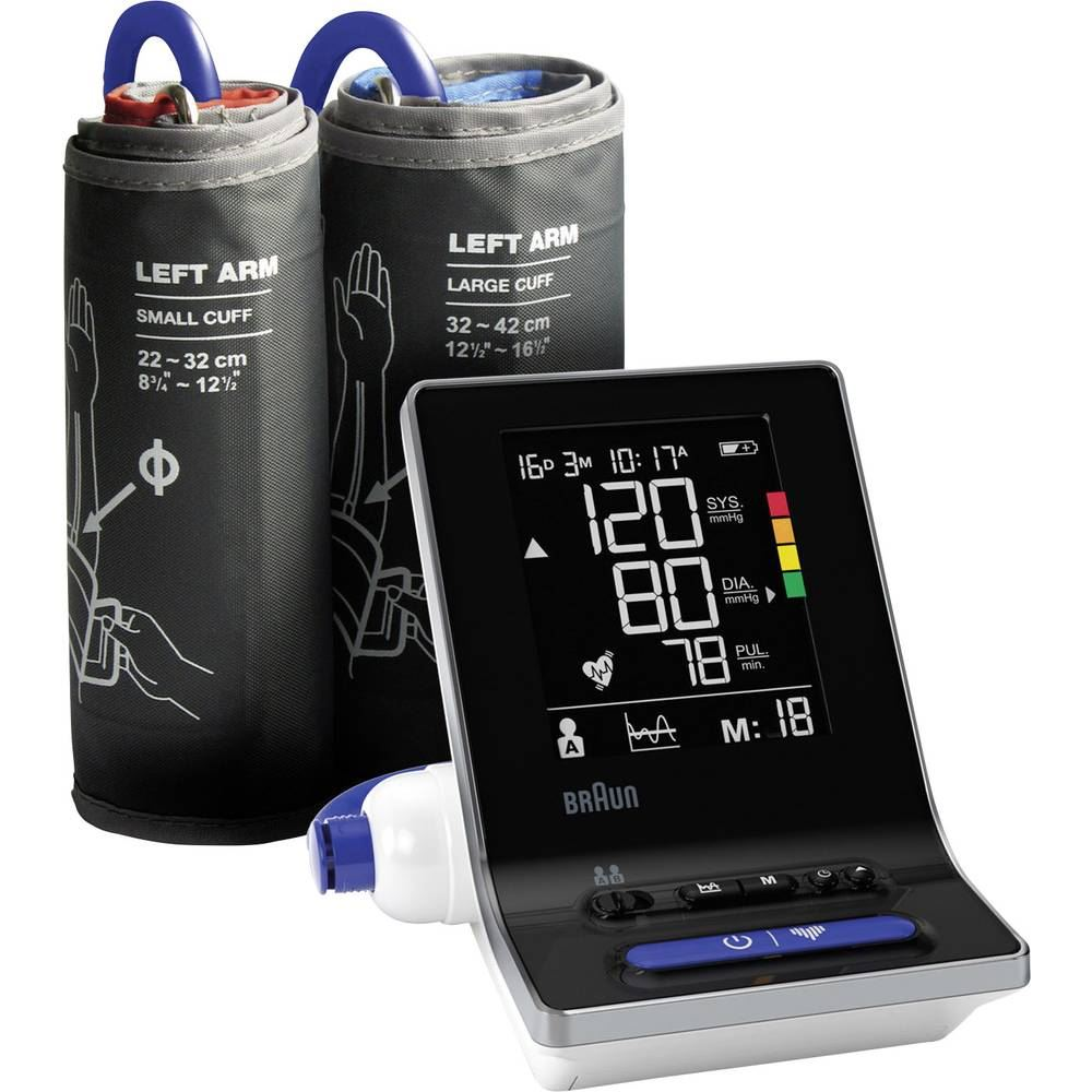 Braun ExactFit 3 Vérnyomásmérő Felkar feket, ezüst, BUA6150WE (BUA6150WE)