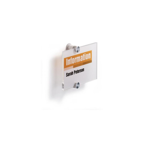 DURABLE Türschild CrystalSign 148x105 Folieneinlage transp
