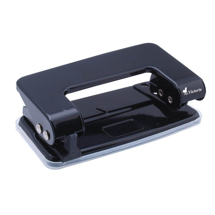 Victoria 6304 Kétlyukú 10 lap kapacitású lyukasztó - Fekete (6304)