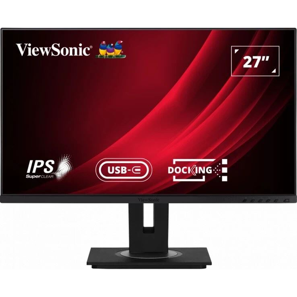 ViewSonic VG2756-4K 27" 4K UHD IPS monitor fekete