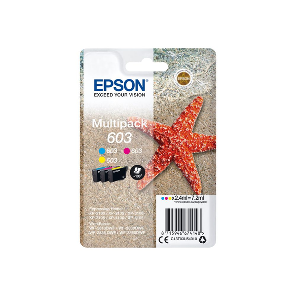 Epson C13T03U54010 blækpatron 1 stk Original Standard udbytte Blå, Magenta, Gul