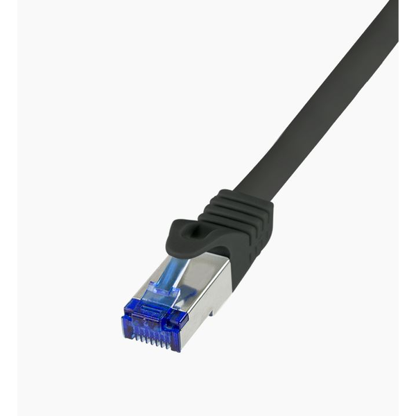 Logilink Patchkabel Ultraflex, Cat.6A, S/FTP, schwarz, 3 m