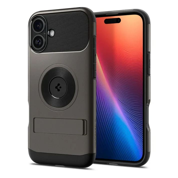 Spigen Slim Armor MagFit iPhone 16 tok sötétszürke (ACS08226) (ACS08226)