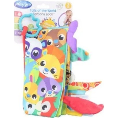 Playgro - Textilní knížka se zvířecími ocásky (P0187967)