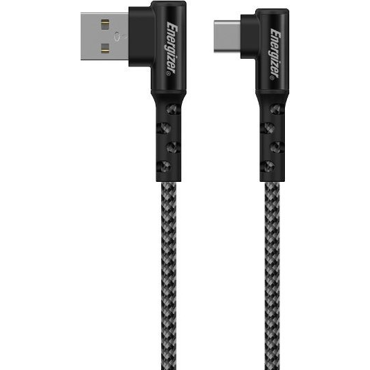Energizer töltőkábel USB-C 90 Fokos 2M fekete (C710CKBK)