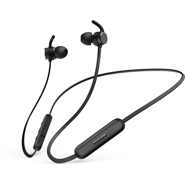 Philips 1000 series TAE1209BK/00 hovedtelefoner/headset Trådløs I ørerne, Halsbånd Opkald/Musik/Sport/Hverdag Bluetooth Sort