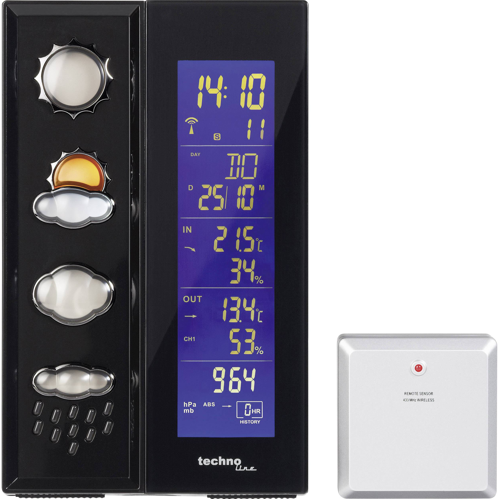 Technoline WS 6650 LCD Időjárás állomás (WS 6650)