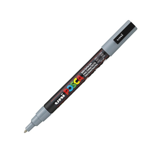 Uni Posca 0,9-1,3 mm Dekormarker - Szürke (PC-3M GREY)