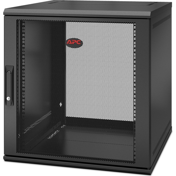 APC NetShelter WX 12U Single Hinged Wall-mount Enclosure 600mm Deep Поставка монтирана в стена Черен