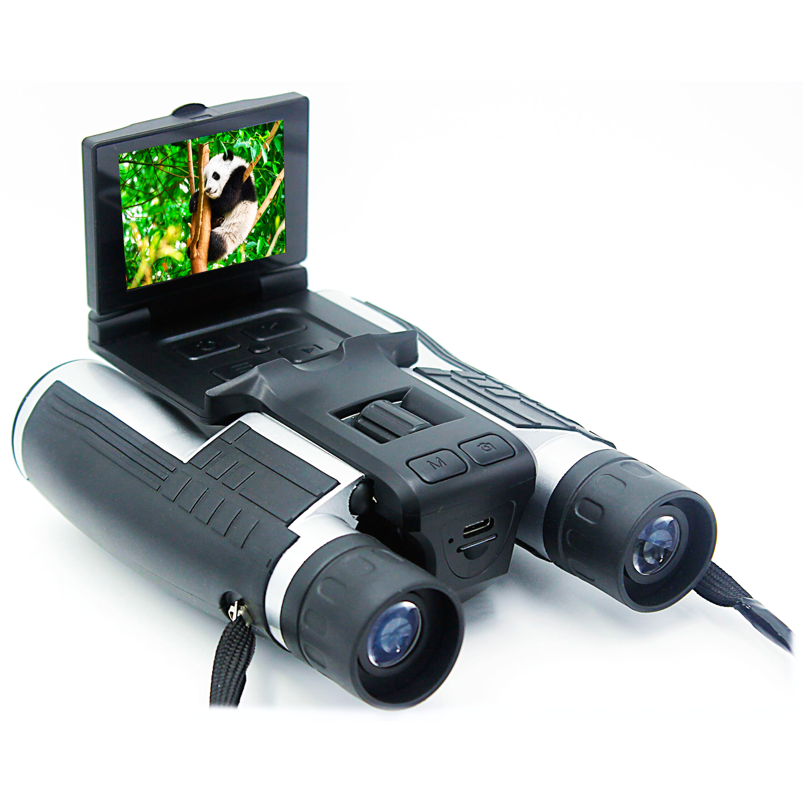 Levenhuk Atom Digital DB20 12x32 LCD Távcső - Fekete/Ezüst (81704)