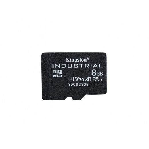 Карта памет, Kingston, 8GB, SDHC, Industrial Class 10, U3, V30, A1