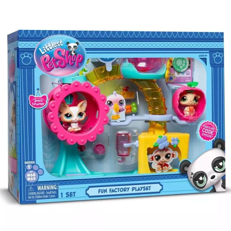 Littlest Pet Shop Mókagyár játékszett 2 db figurával, 1. széria (LPS00519)
