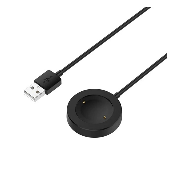 Töltőkábel USB (mágneses, 100cm) FEKETE Honor Watch GS 3 "Gigapack csomagolás" (GP-161743)
