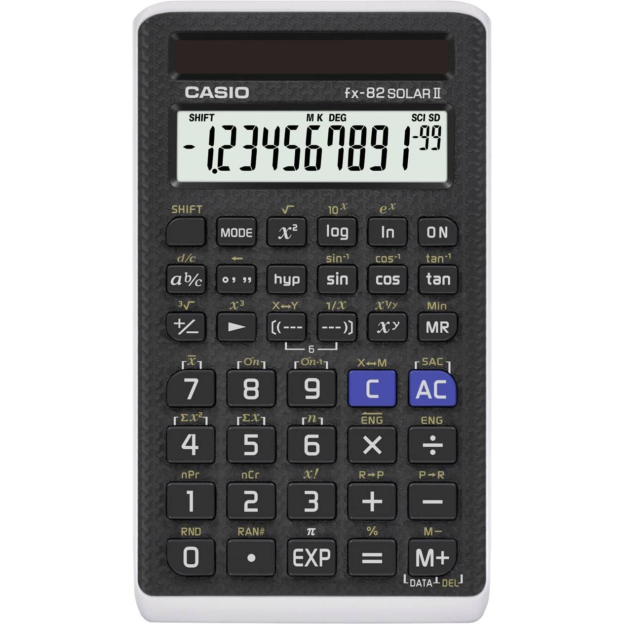 Casio FX-82SOLARII számológép fekete (FX-82SOLARII)