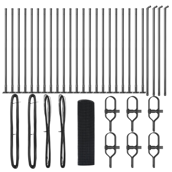 Hegesztett drótkerítés 13 flenkelt oszloppal Szürke 0.8x50 m Acél