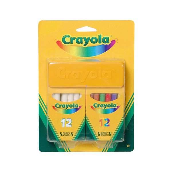 Crayola 98268 2 x 12 db pormentes kréta törlővel (98268)