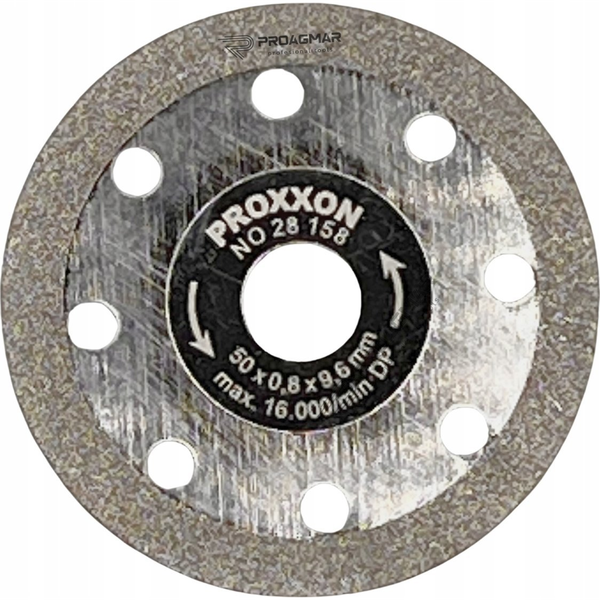 Tarcza tnąca drobnoziarnista z powłoką diamentową, 50 x 0,8 x 9,6 mm