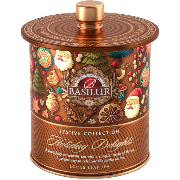 Basilur Festive Tea Holiday Delights 75 g plech (4792252947375)