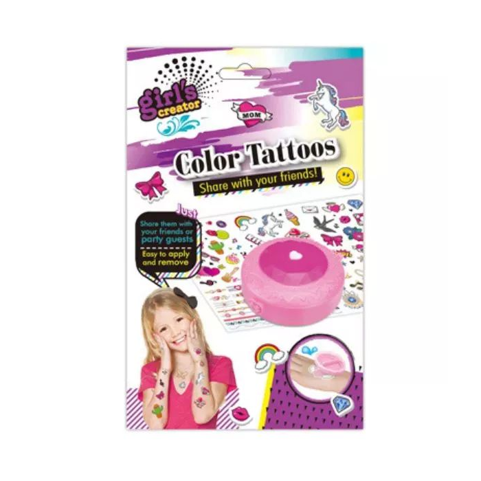 Masen Toys Színes tetoválómatrica készlet bőrbarát anyagokból (7125614)