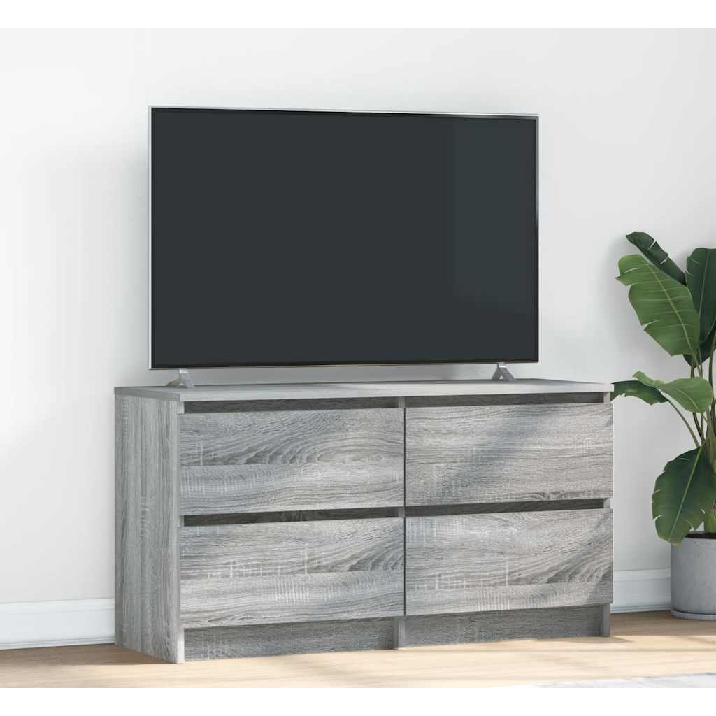 szürke sonoma színű szerelt fa TV-szekrény 100x35x54 cm (861801)