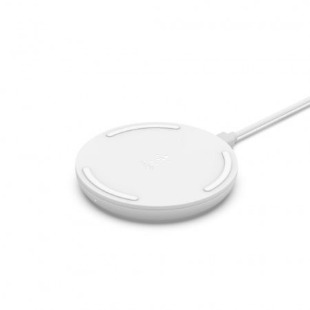 Belkin WIA001VFWH зарядно за мобилни устройства Мобилен телефон Бяла Променлив ток (AC) Безжично зареждане Бързо зареждане Автоматичен
