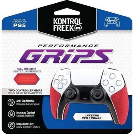 KontrolFreek Performance Grips PS5 kontroller borítás piros (RED-4777-PS5) (RED-4777-PS5)