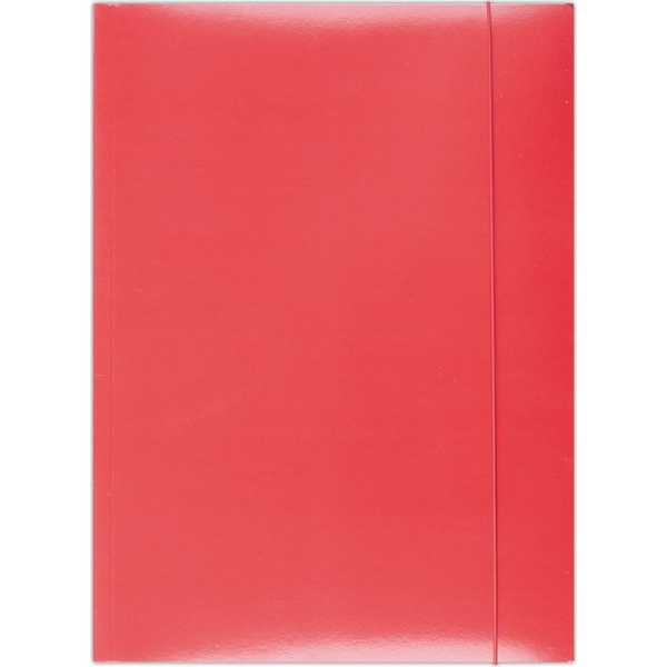  Office Products Teczka z gumką OFFICE PRODUCTS, karton, A4, 300gsm, 3-skrz., czerwona - 5901503655078