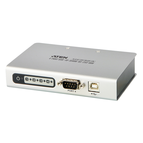 ATEN UC2324-AT dockingstation USB 2.0 Type-B Metallic