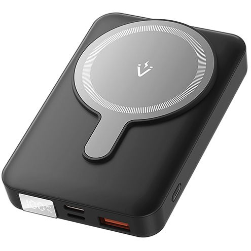 Vention 10000mAh Magnetic Wireless Power Bank 22.5W Black LED Display Type (FHTB0)