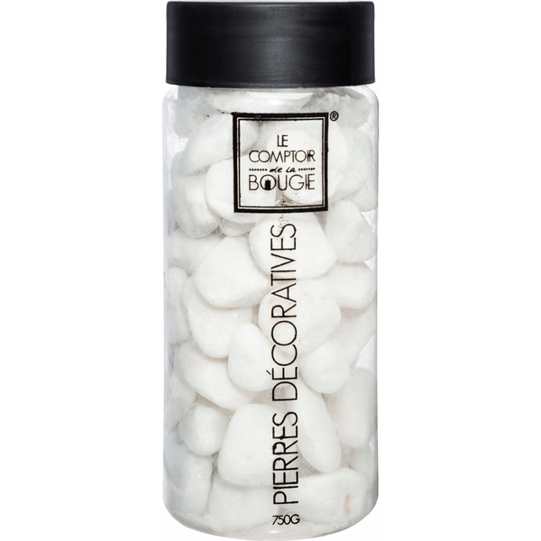 Piedras Deco Tamaño Medio Blancas 750g