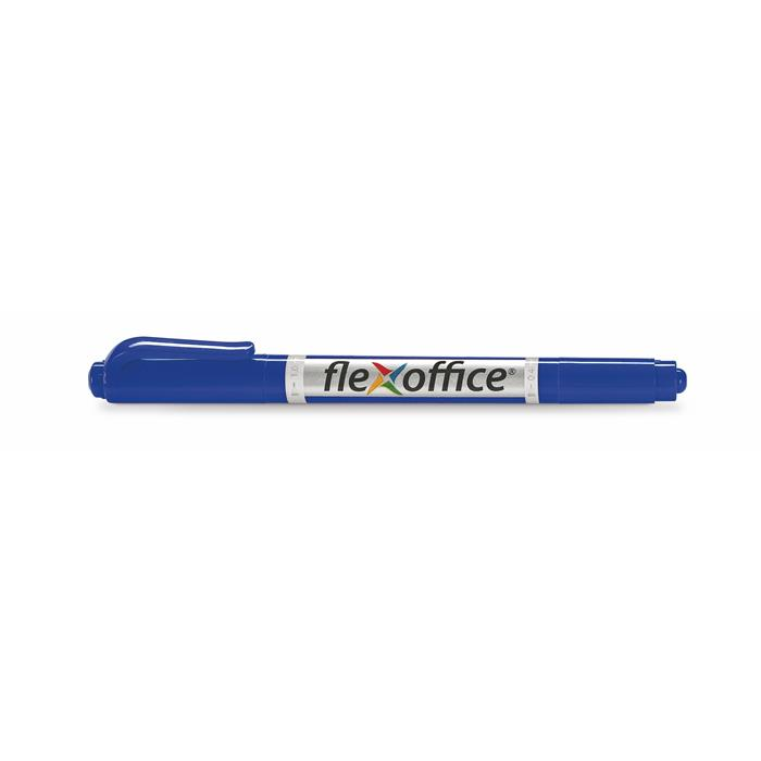 Flexoffice PM01 0.4/1.0mm Kétvégű Alkohos marker - Kék (OW-8424)