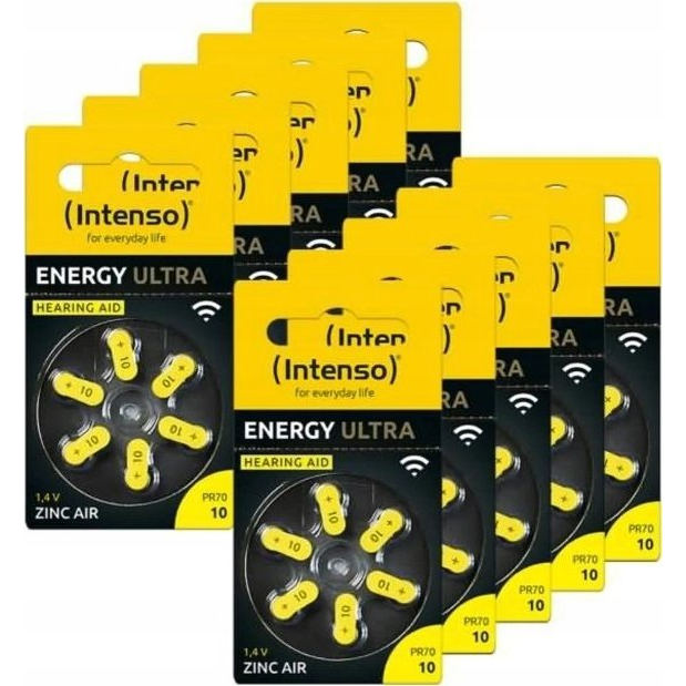 Intenso Hallókészülék elem PR70-10 1.45 V 60 db 86 mAh Cink-levegő 7504416MP (7504416MP)