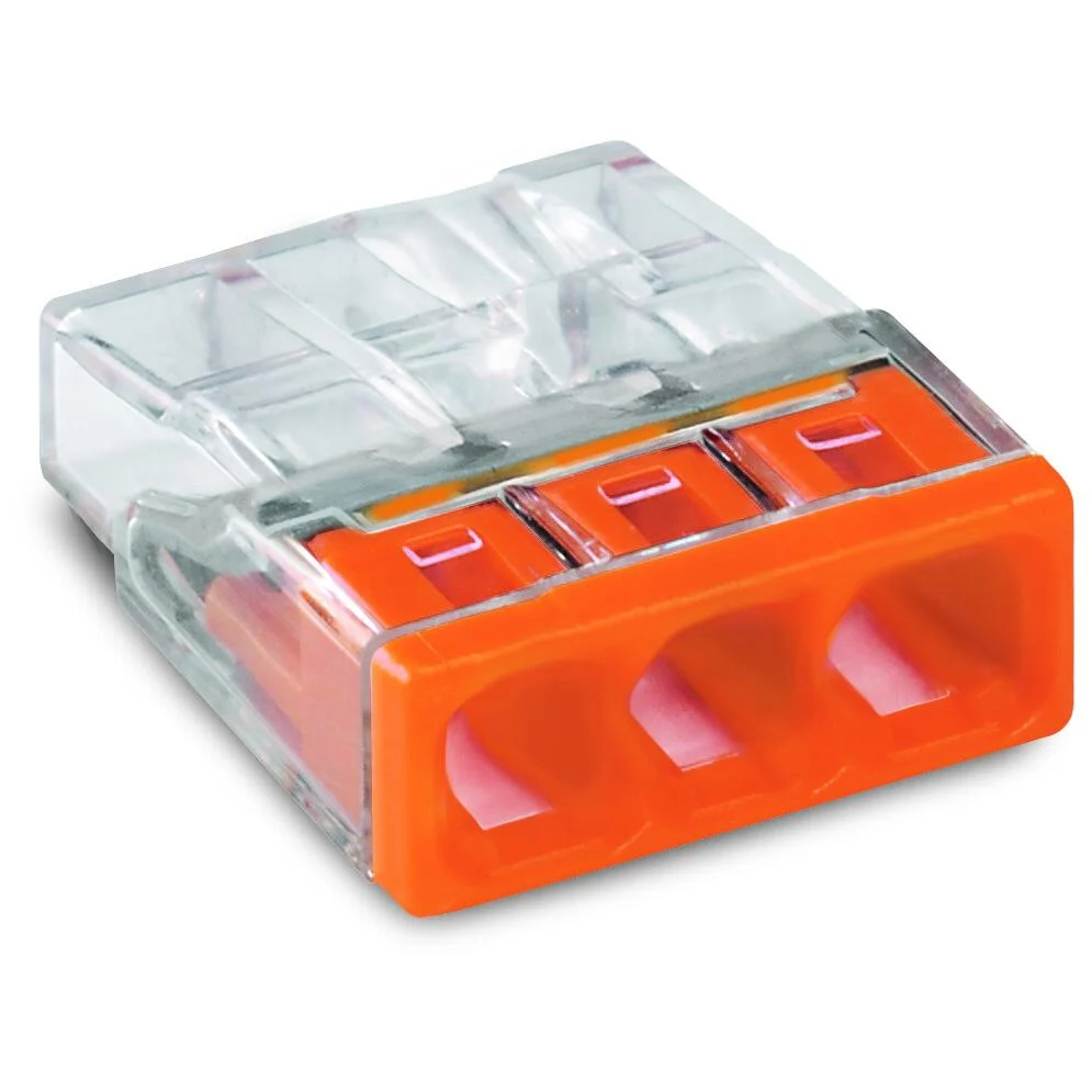 Wago 2273-203 COMPACT Vezetékösszekötő - Áttetsző (100db/csomag) (2273-203)