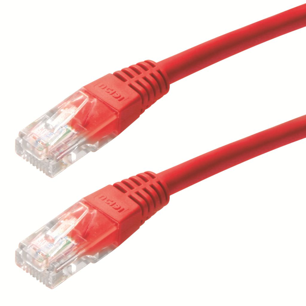 gembird CAT5e UTP-Patchkabel, rot, 0,25 m