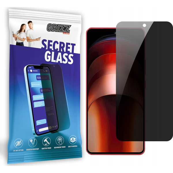  GrizzGlass Szkło prywatyzujące GrizzGlass SecretGlass do Vivo IQOO Neo9S Pro