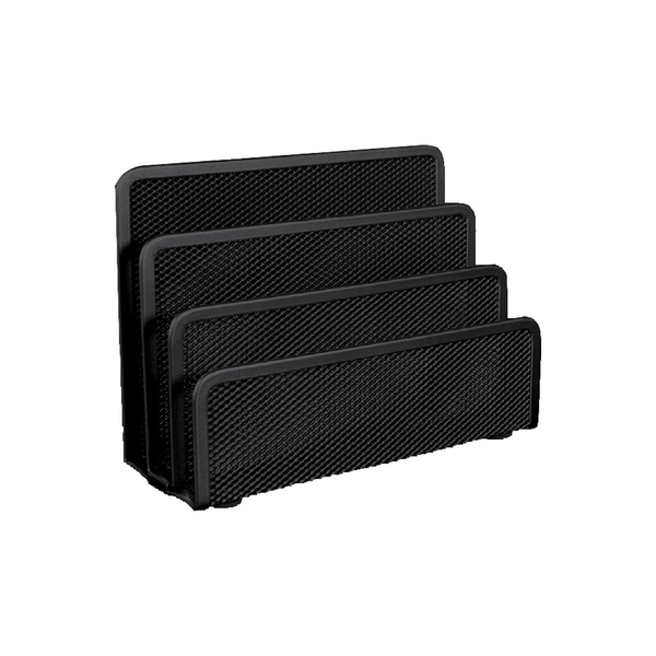 Fornax Fémhálós levéltartó 3 rekeszes , fekete (A-104582)