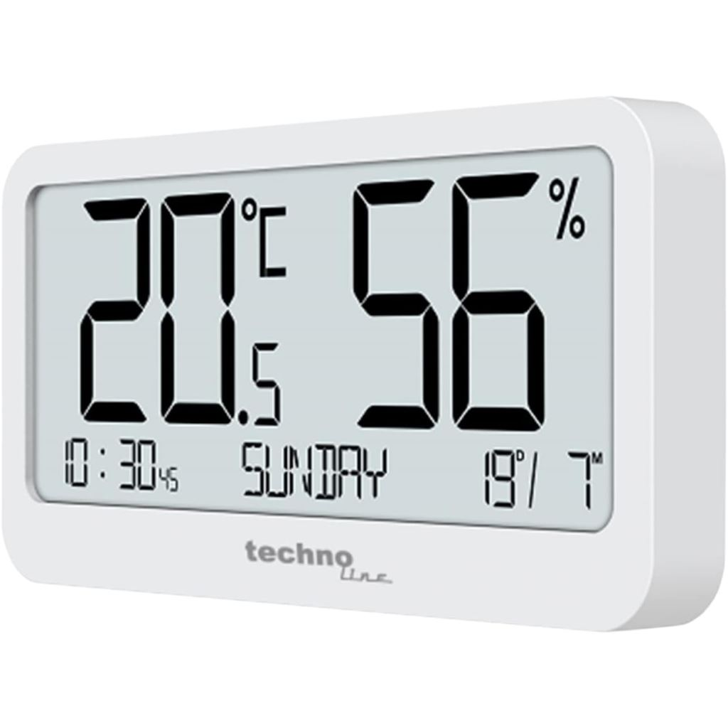 Techno Line hőmérséklet- és légnedvesség mérő fehér (WS9455) (WS9455)