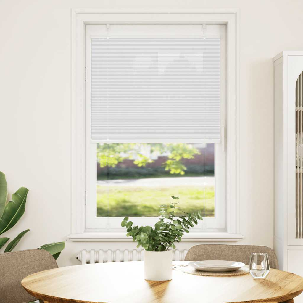pliszírozott redőny Fehér 75x100 cm szövetszélesség 74,4 cm (4015478)
