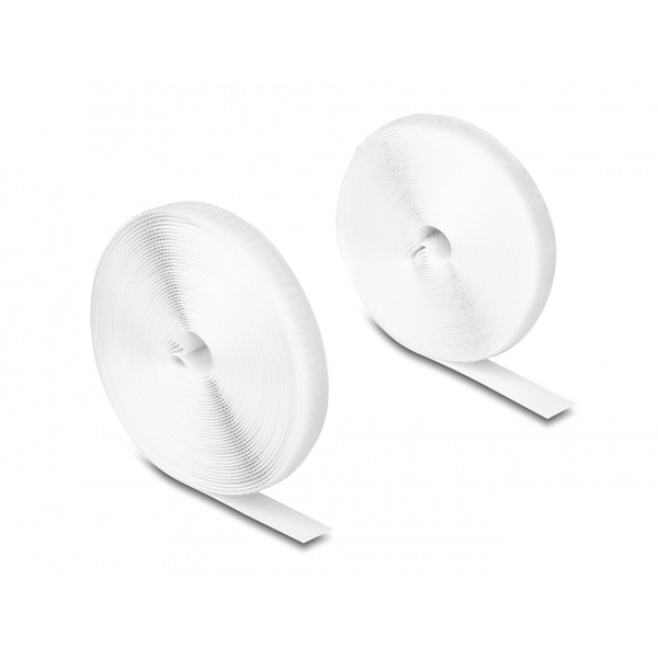 DELOCK Strapazier Klettband Haft u. Flauschband L10m x B20mm