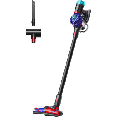 Вертикална прахосмукачка Dyson V10 Konical Moulded 419634-01, 150AW, 0.5 л, 60 мин, 110 000 об/мин, 3 режима, HEPA, Хигиенично изпразване, Без заплитане, Черен