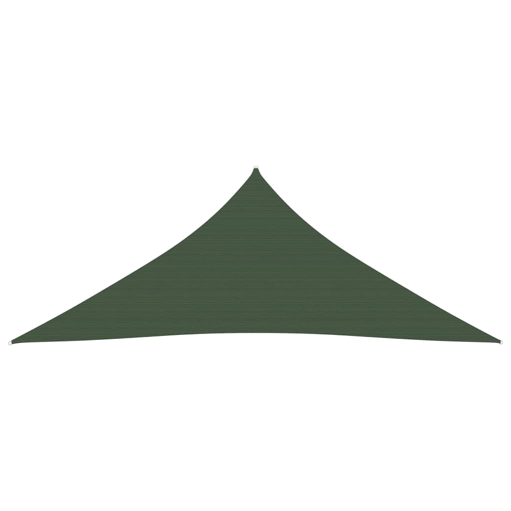 sötétzöld HDPE napvitorla 160 g/m² 4 x 5 x 5 m (311481)