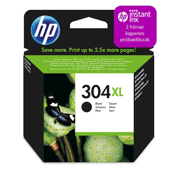 HP 304XL fekete XL tintapatron (N9K08AE)