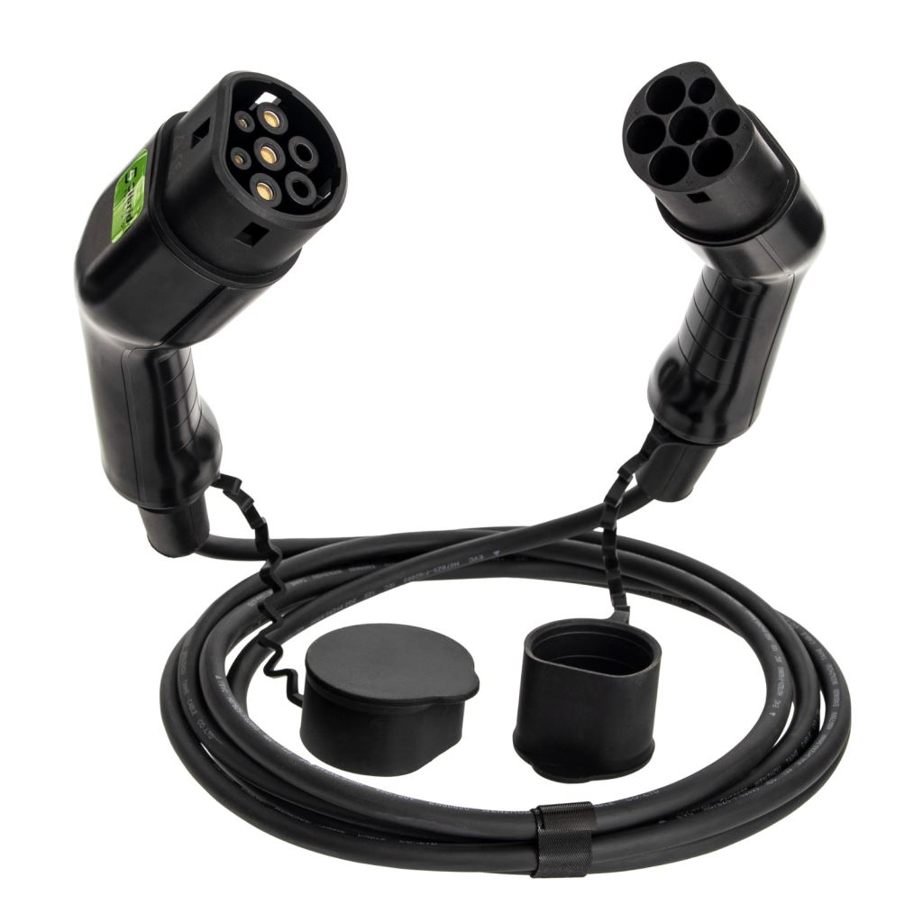 Sibrid 7,2kW 32A 7,5m Type2-type2 töltőkábel elektromos autókhoz CE + TÜV tanusítvány 1 fázisú (SB-T2-321-75) (SB-T2-321-75)