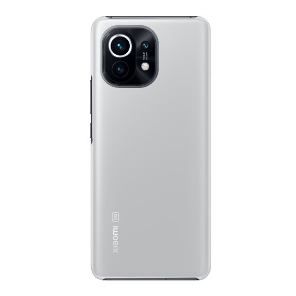 Műanyag telefonvédő (gumírozott) ÁTLÁTSZÓ [Xiaomi Mi 11 5G] (5996591035734)